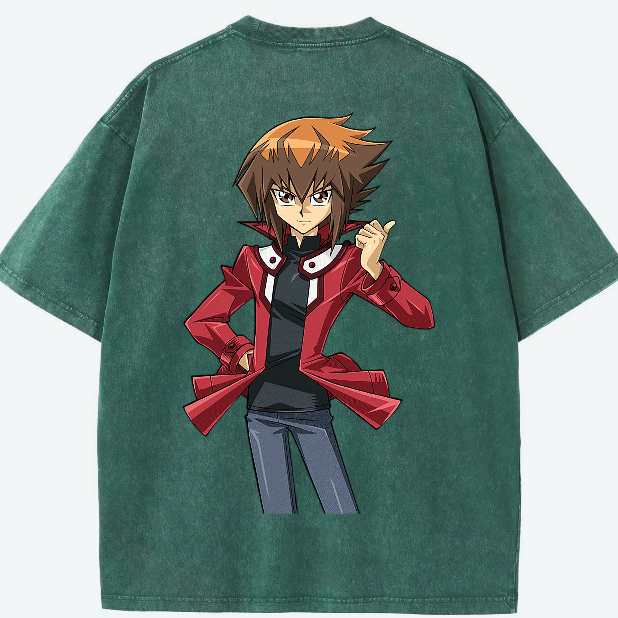 （画像用） 遊☆戯☆王 Yu-Gi-Oh! 綿100% ヴィンテージ風 半袖Tシャツ（背面プリント）